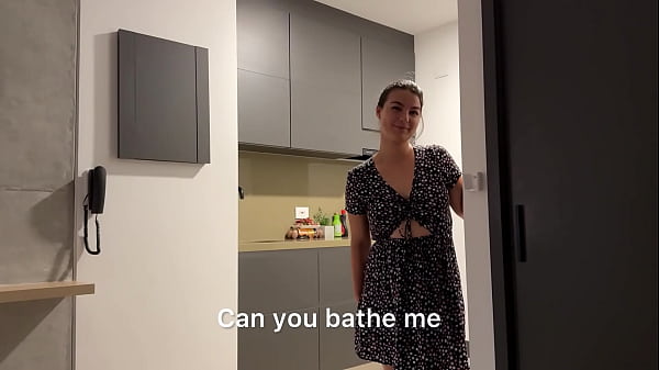 Petite step sister 18 years old fucks stepfather while her mother is away and fills her pussy with cum, creampie! Liatovar